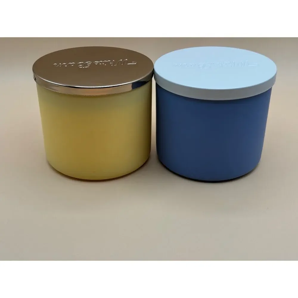 🕯️ Bath & Body Works White Barn 3-Wick Candle Lot Linen Lavender Lemon